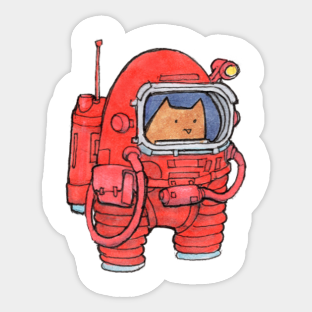 cats are among us - Cat Among Us - Sticker | TeePublic
